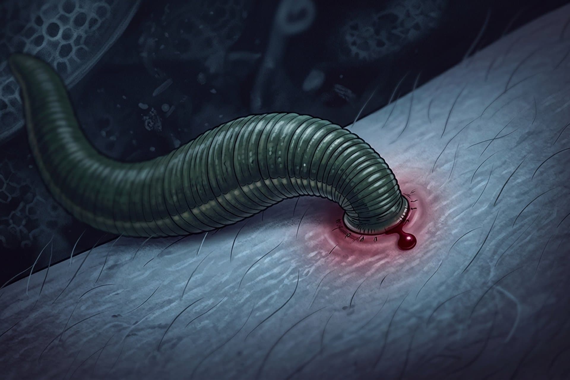 Externe Hirudiniasis — medizin.studio