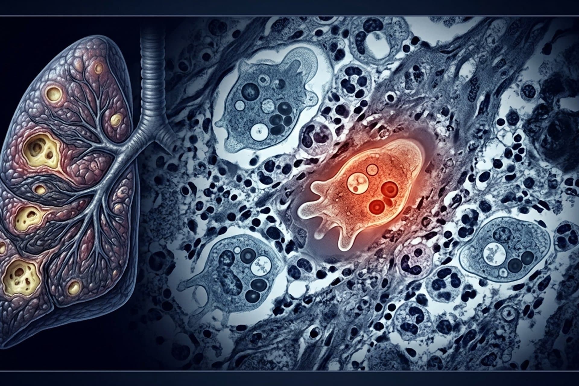 Lungenabszesse durch Amöben — medizin.studio