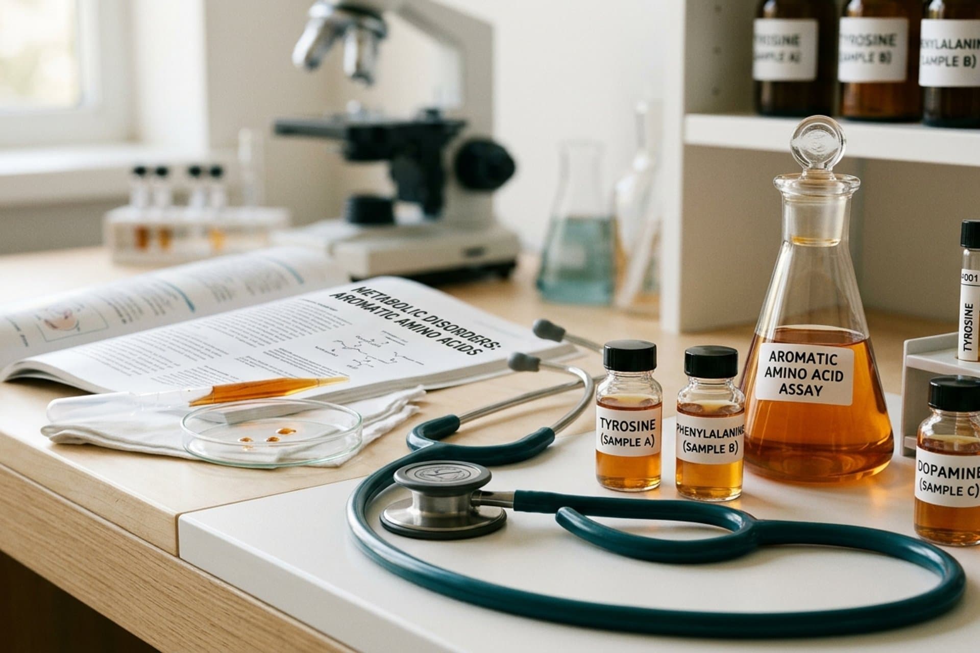Störungen des Stoffwechsels aromatischer Aminosäuren — medizin.studio