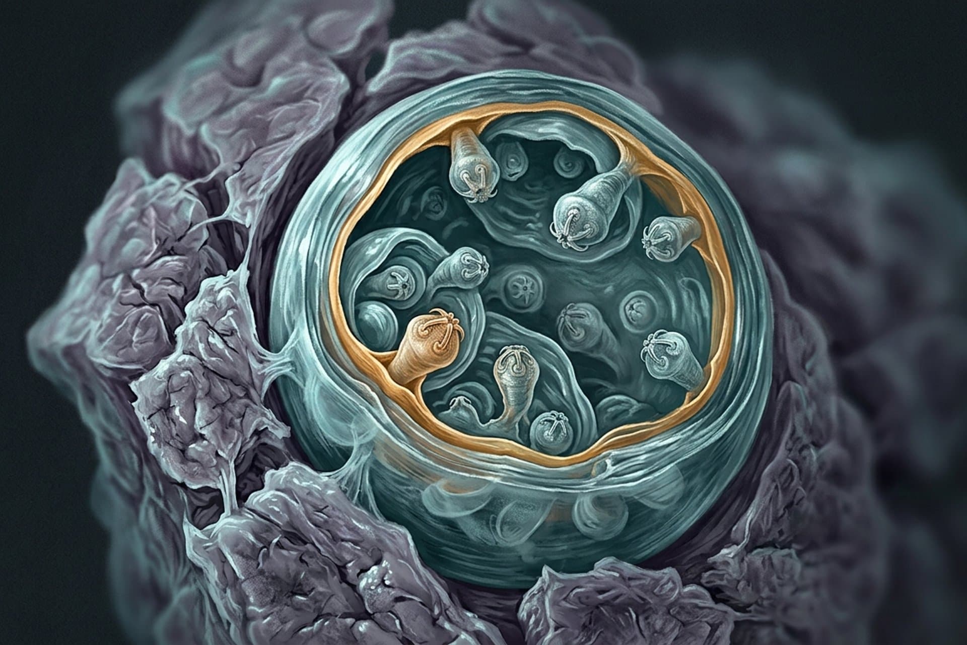 Zystische Echinokokkose der Lunge — medizin.studio